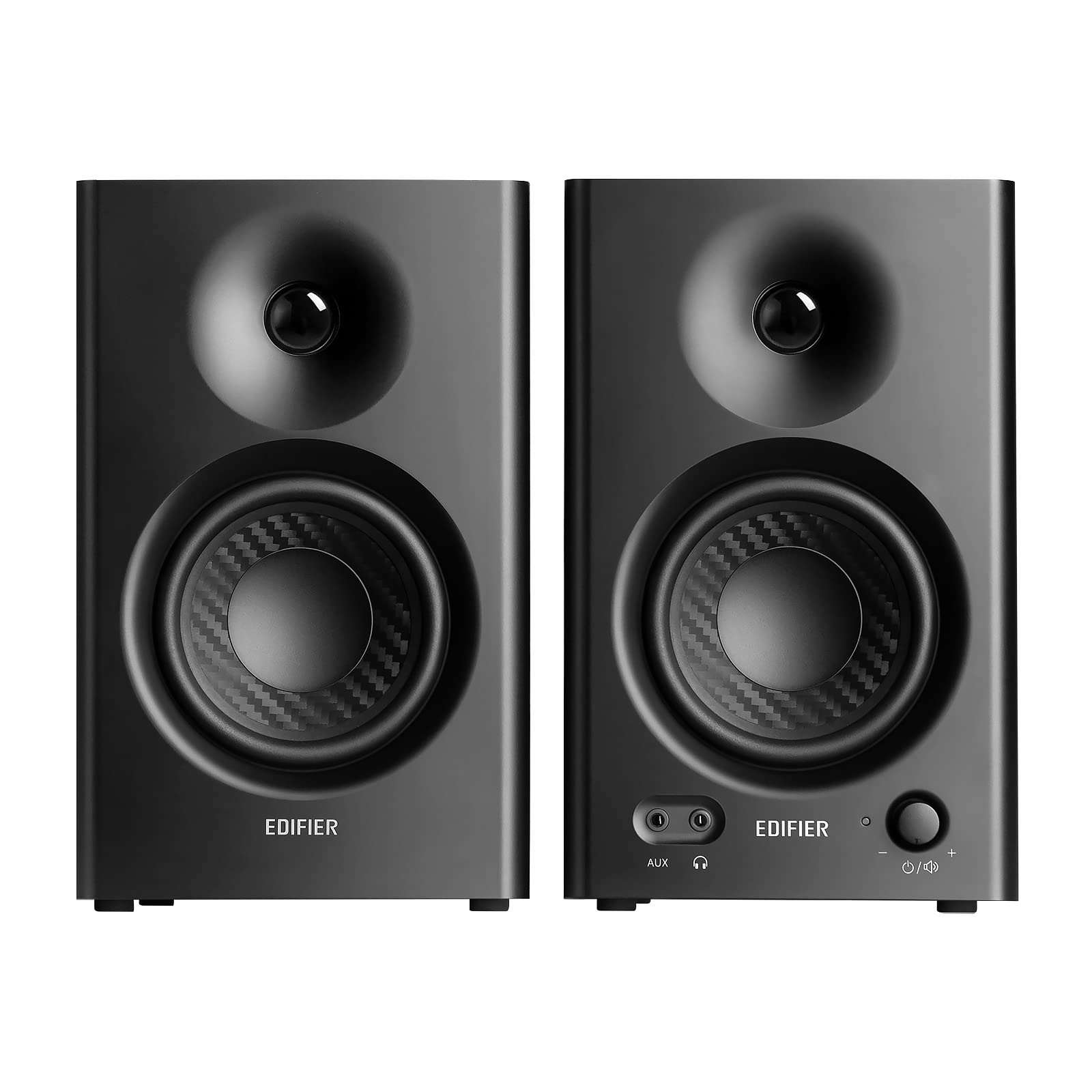 Edifier MR4 Powered Studio Monitor Speakers, 4" Active Near-Field Reference Speaker - Black (Pair) - Image 2
