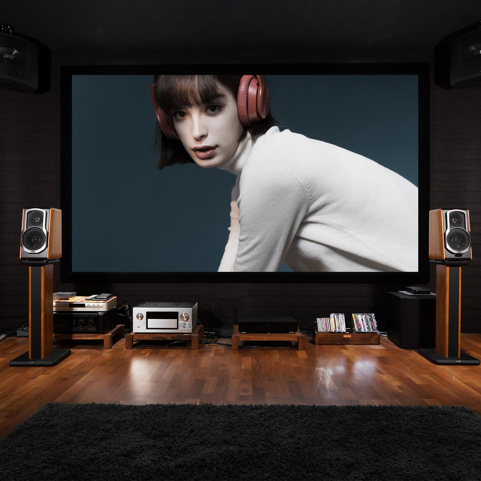 Edifier S3000PRO Bookshelf Speakers Stands for Surround Sound, Heavy Duty 25.6 Inch Floor Stand, Easy Assembly Wood Grain Floorstanding Speaker Supports 1 Pair - Image 5
